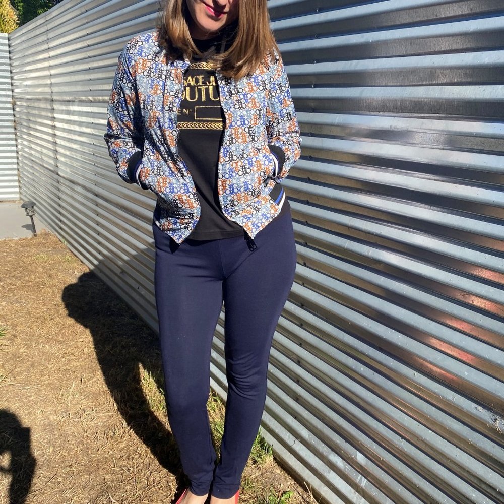 Emilio Pucci Logo Printed Bomber Jacket Multicolor - Picture 6 of 17